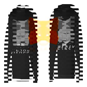 Metamask Fox 安全な暗号財布 Altcoin トークン交換 長袖Tシャツ - Kawaiitshirt