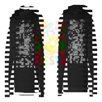 Mexican Guitar Lets Fiesta Cinco De Mayo Long Sleeve T-Shirt - Thegiftio