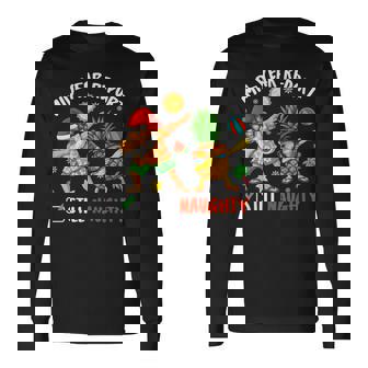Mid-Year Report Still Naughty Xmas In July Dabbing Santa Long Sleeve T-Shirt - Monsterry