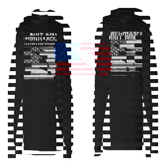 Midnight Hammer B-2 Stealth Jet Operation Usa Flag 4Th July Long Sleeve T-Shirt | Mazezy