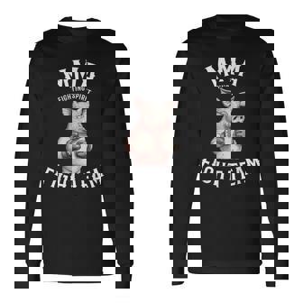 Mmaファイトチーム 面白い総合格闘技の豚 長袖Tシャツ - Kawaiitshirt