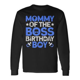 Mommy Of The Boss Birthday Party Outfit Like A Boss Mommy Long Sleeve T-Shirt - Thegiftio UK