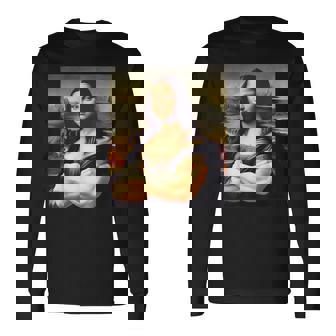 Mona Lisa Bodybuilding Mona Lisa Muscle Gym Workout 長袖Tシャツ - Kawaiitshirt