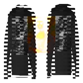 Monalisa Guitarist By Rock N Roll 長袖Tシャツ - Kawaiitshirt