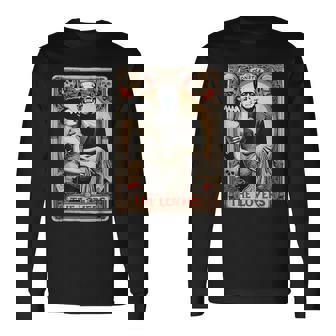 The Monster Frankenstein And Bride The Lovers Tarot Card Long Sleeve T-Shirt - Seseable