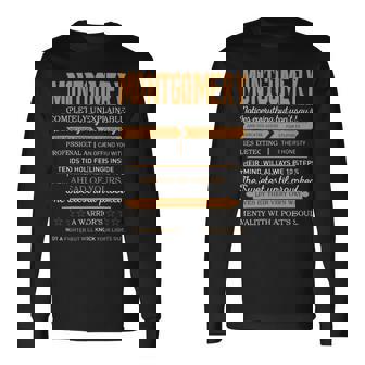 Montgomery Completely Unexplainable Notices Everything But Won’T Say It Name Long Sleeve T-Shirt - Seseable