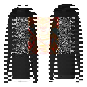 Motif Japonais Tokyo Hachhiman Style Rétro D'inspiration Asiatique T-shirt à manches longues - Cadeauxyz