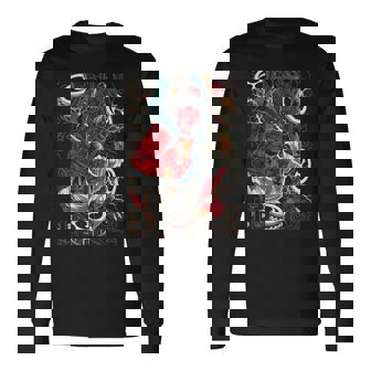 Motif Japonais Tokyo Raijin D'inspiration Asiatique Rétro 80 T-shirt à manches longues - Cadeauxyz