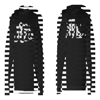 Mr Mrs De Regalo De Boda Para Parejas Recién Casadas Camiseta de manga larga - Regaloses