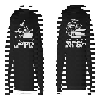 Mr Plow 面白い 皮肉なノベルティプラウトラック 長袖Tシャツ - Kawaiitshirt