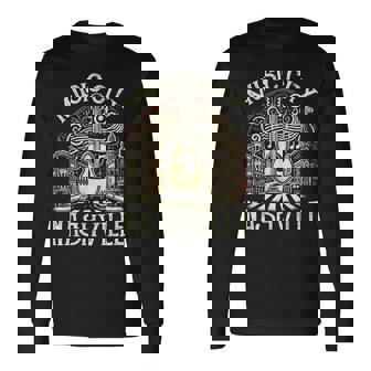 Music City Souvenir From Nashville Tn Guitar Nashville Long Sleeve T-Shirt | Seseable UK