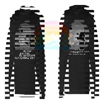 My Lucky Kite サーフィンシャツ ヴィンテージ サンセット ビーチ 長袖Tシャツ - Kawaiitshirt