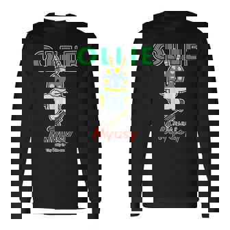 Myusy スケートボード トリック オリー 長袖Tシャツ - Kawaiitshirt