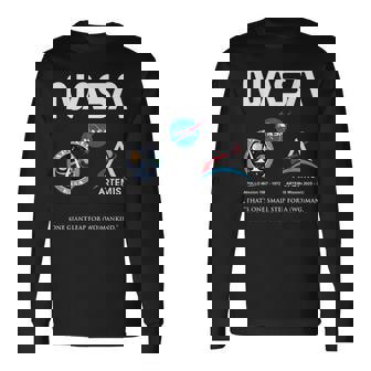 Nasa アポロ アルテミス ミッション ワーム バッジ ロゴ 長袖Tシャツ - Kawaiitshirt