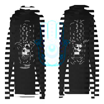 Nazar Protection Contre Le Mauvais Œil Turc Main De Fatma T-shirt à manches longues - Cadeauxyz