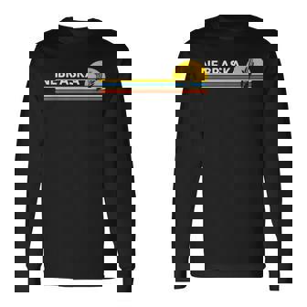 Nebraskaouvenirsintage Retro 長袖Tシャツ - Kawaiitshirt