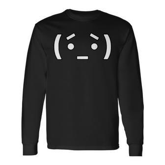 Nerd Armin Symbol Face Long Sleeve T-Shirt - Thegiftio UK