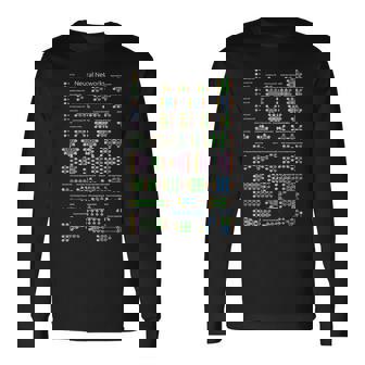 Nerd Redes Neuronales Zoo Programador De Computadoras Maestro Geek Camiseta de manga larga - Regaloses