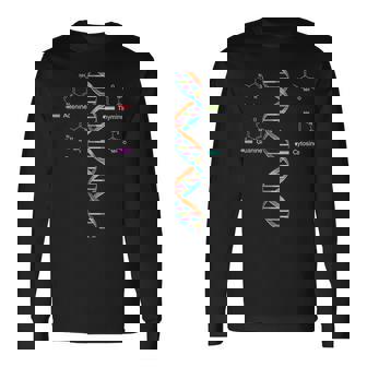 Nerdy Dna Helix 遺伝学 進化 生物学 科学教師 長袖Tシャツ - Kawaiitshirt