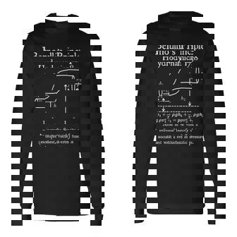 Nerdyintage ベルヌーイの原理物理数学教師 長袖Tシャツ - Kawaiitshirt