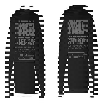 NewDark Maga イベントスタッフパス ダークmaga ブラックアウト Dark Maga 長袖Tシャツ - Kawaiitshirt