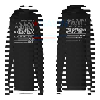 Newsom 2028 Gavin Newsom 2028 President 48 Election Campaign Long Sleeve T-Shirt | Mazezy