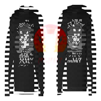 Niños Escucho Heavy Metal Con Mi Mamá Niños Heavy Metal Camiseta de manga larga - Regaloses