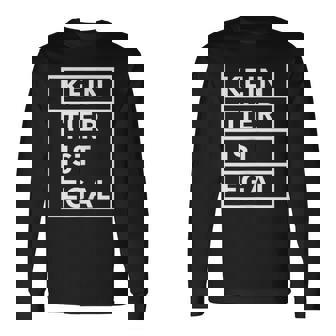 No Animal Is No Matter Animal Protection 長袖Tシャツ - Kawaiitshirt