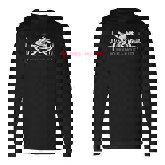 No Bike No Life 面白い オートバイ ハートビート 長袖Tシャツ - Kawaiitshirt