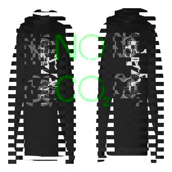 No Co2 サイクリング 気候変動対策 グリーンエネルギー Mtb 長袖Tシャツ - Kawaiitshirt