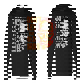 No Dejes Que Eliejo En Laendimia Old Man Face Unaquero Camiseta de manga larga - Regaloses