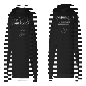 No Jiro No Life ノージロー ノーライフ シンプル 面白い ニンニク ジロリアン ラオタ ラーメン二郎 長袖Tシャツ - Kawaiitshirt