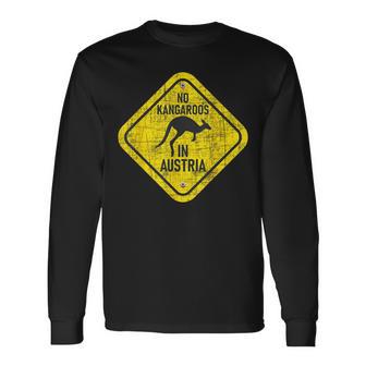 No Kangaroos In Austria 動物飼育係 野生動物 愛好家 長袖Tシャツ - Kawaiitshirt