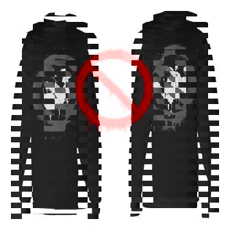 No Kings Protest Stop Sign Long Sleeve T-Shirt - Monsterry