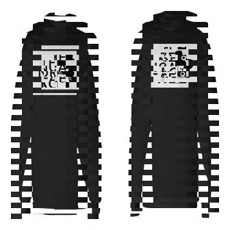 The Nora Face ザ・ノラ・フェイス『ノラネコさん』猫 ハチワレ パロディ ゆるくて かわいい 面白 長袖Tシャツ - Kawaiitshirt