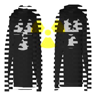 Nuclear 警告 放射線 危険 サイン 放射線活動 長袖Tシャツ - Kawaiitshirt