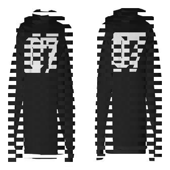 Number 07Ports Jersey Player 07 7 Fan Front Printarsity 長袖Tシャツ - Kawaiitshirt