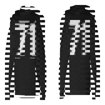 Number 71Eventy One Year Old Ageports Team Jersey 71 Langarmshirts - Seseable