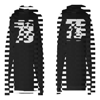 Number 78 、Eventy-8 ジャージ スポーツ 誕生日 長袖Tシャツ - Kawaiitshirt