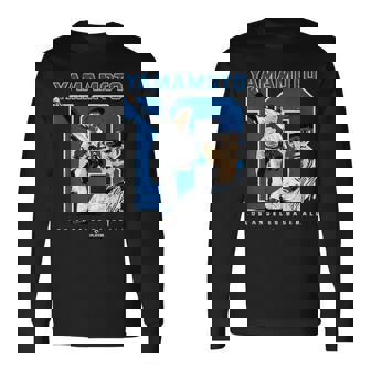 Number And Portrait Yoshinobu Yamamoto Los Angeles Mlbpa 長袖Tシャツ - Kawaiitshirt