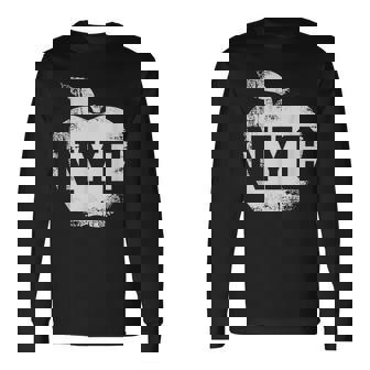 Nyc New York City シャツ レディース メンズ キッズ クール ビッグアップル 長袖Tシャツ - Kawaiitshirt