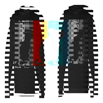 Octodon Degus 格言 ヴィンテージ シルエット レトロ デグ 長袖Tシャツ - Kawaiitshirt