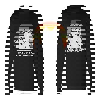 Odio A Todos Los Gatos Camiseta de manga larga - Regaloses