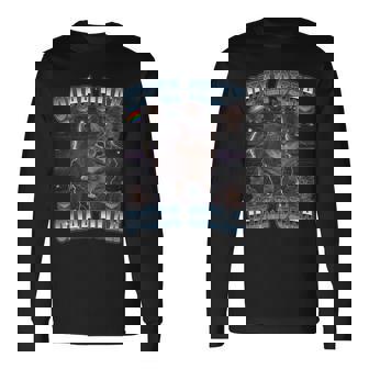 Oiia Oiia Cat スピニング キャット ミーム ファニー トレンディ キャット 長袖Tシャツ - Kawaiitshirt