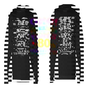 Omg It's My Mom's 80Th Birthday Happy 80 Years Old Long Sleeve T-Shirt - Thegiftio