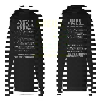 Oneill 姓 姓 迷彩 アメリカ国旗 長袖Tシャツ - Kawaiitshirt