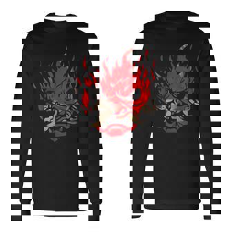 Onicyborg Cyberpunk 長袖Tシャツ - Kawaiitshirt