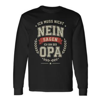 Opa Geburtstag Geschenk Opapruch Lustig Opa Langarmshirts - Geschenkecke