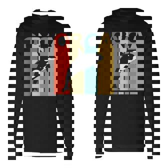 Orca シャチ 動物 長袖Tシャツ - Kawaiitshirt