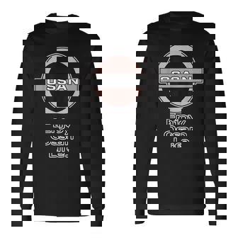 Ossan おっさん（車好き ロゴ エンブレム パロディ）【変なtシャツ屋さん】文字 メッセージ 面白い デザイン 長袖Tシャツ - Kawaiitshirt